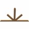 Ekena Millwork Saratoga Timber Gable Bracket, Western Red Cedar, 60"W x 38"H x 1 1/2"D x 3 1/2"F, 15/12 Pitch GBW060X38X0204SAR00SWR - alternate 2